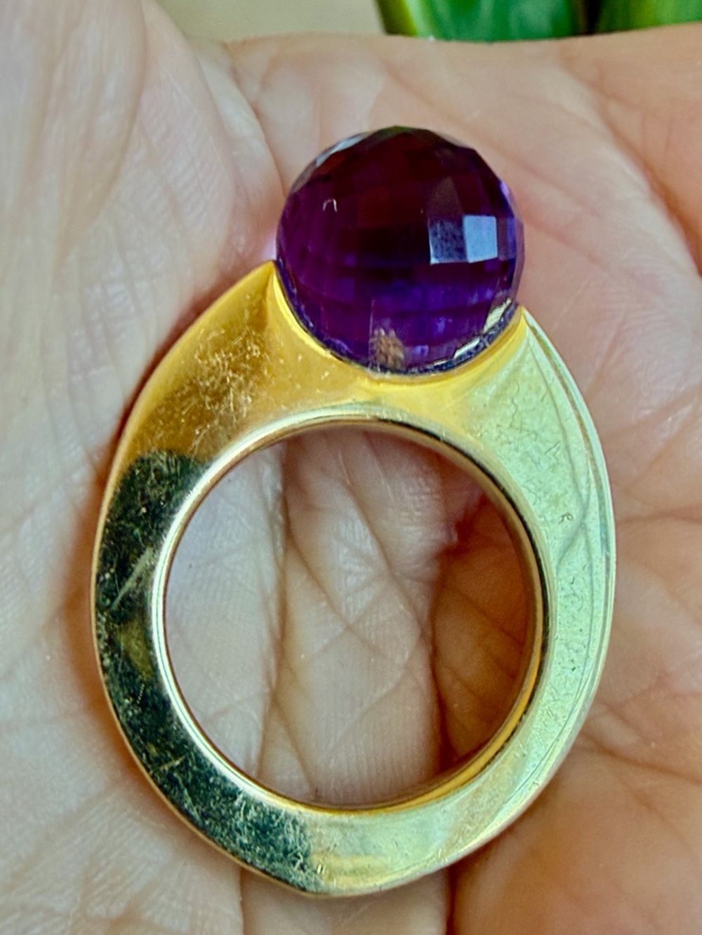 Pianegonda 18 karat gold amethyst ring - Picture 6 of 10